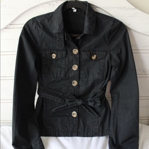 Dark Navy, Old Navy Button Down Jacket with Belt